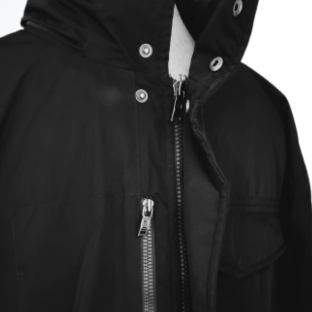 Victorinox Jacket SwissArmy Black Full Length Parka Coat Size XL - Picture 6 of 16